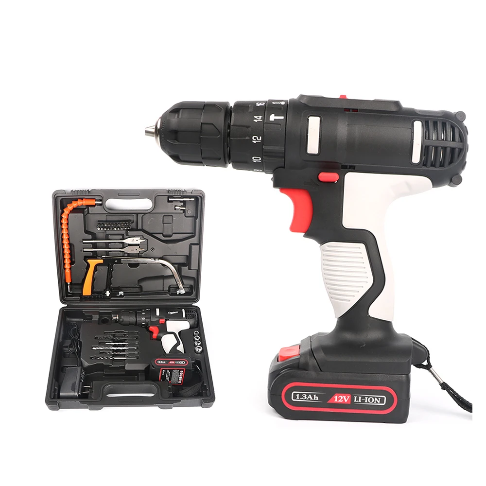 12v wireless mini electric battery charger cordless drill 10mm electric drill