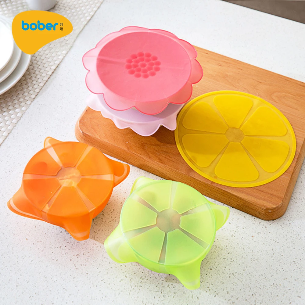 Силиконовая крышка для пищевых продуктов, многоразовая силиконовая пластиковая кухонная обертка для микроволновой печи