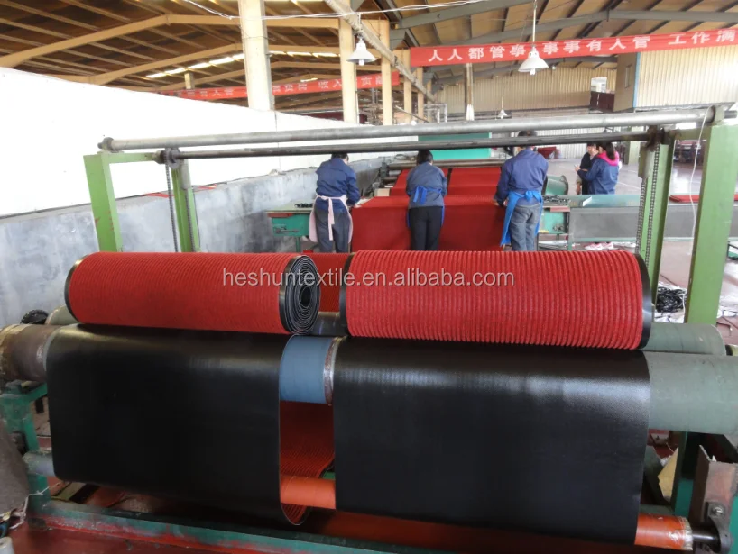 velour embossed carpet PVC backed production machine line