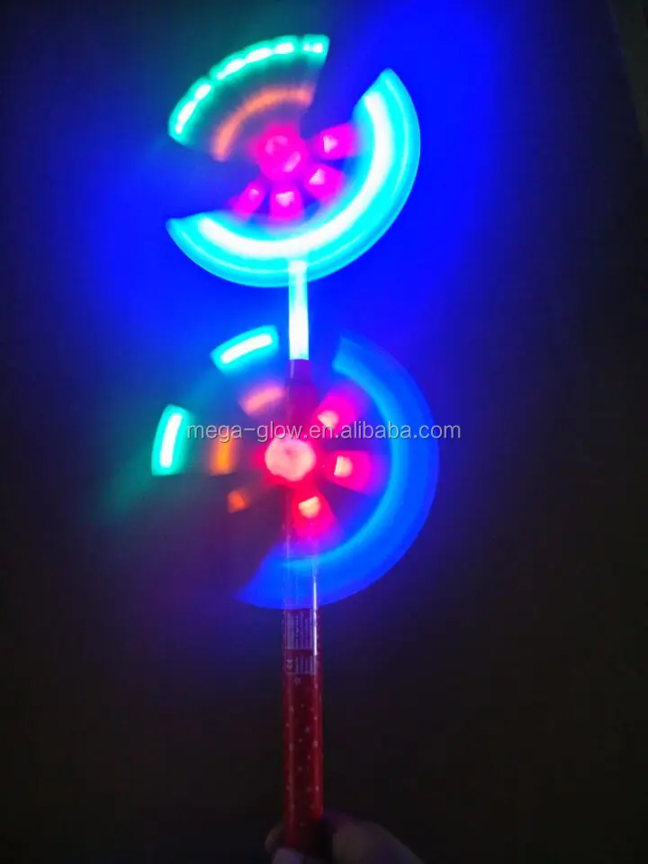 Best Toys For 2020 Christmas Gift Windmill Double-End LED Flashing Spinner Christmas 6 LED Double End Flashing Windmill