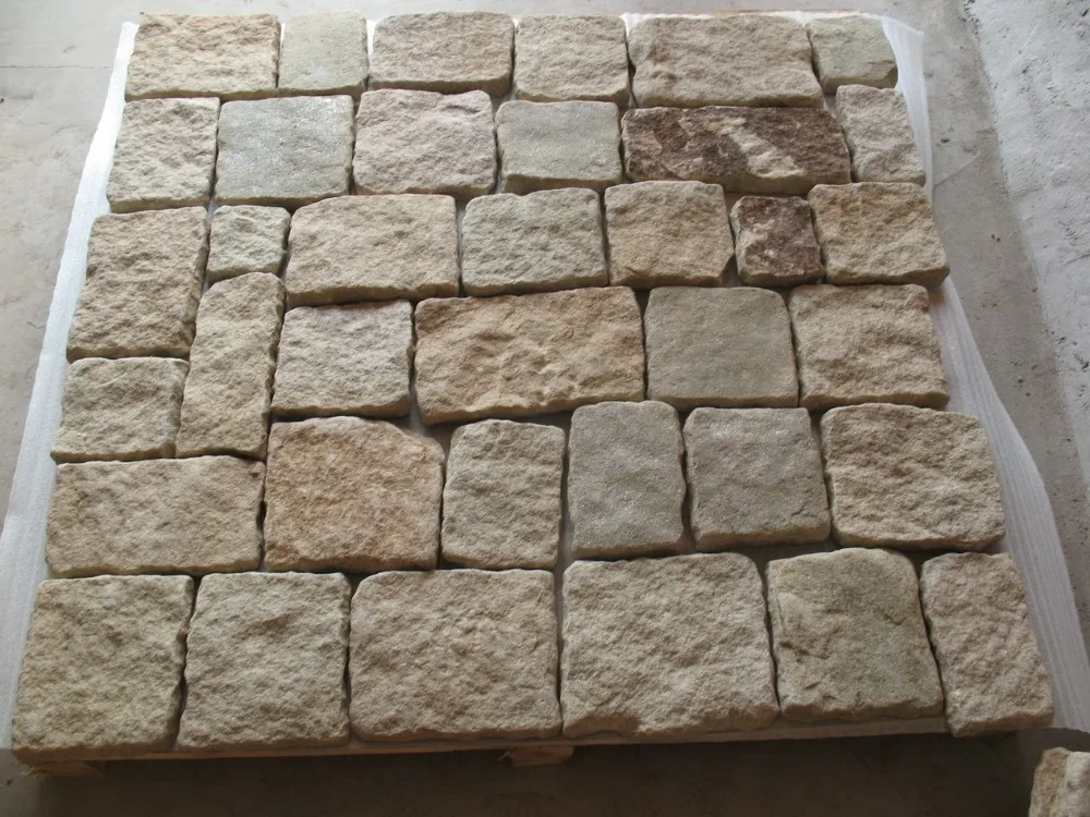 
Natural Beige Sandstone Wall Brick Stone veneers wall cladding stone WSV36 