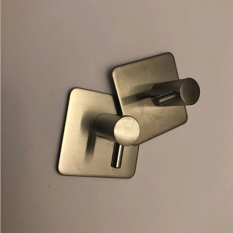 Заказной хромированный клей из нержавеющей стали крюк постоянный или съемный клей крюк