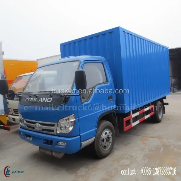 95hp 4*2 FORLAND Van Cargo Truck 4 ton