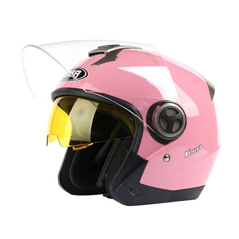 YM-623 vega scooter design open face helmets with dual visors