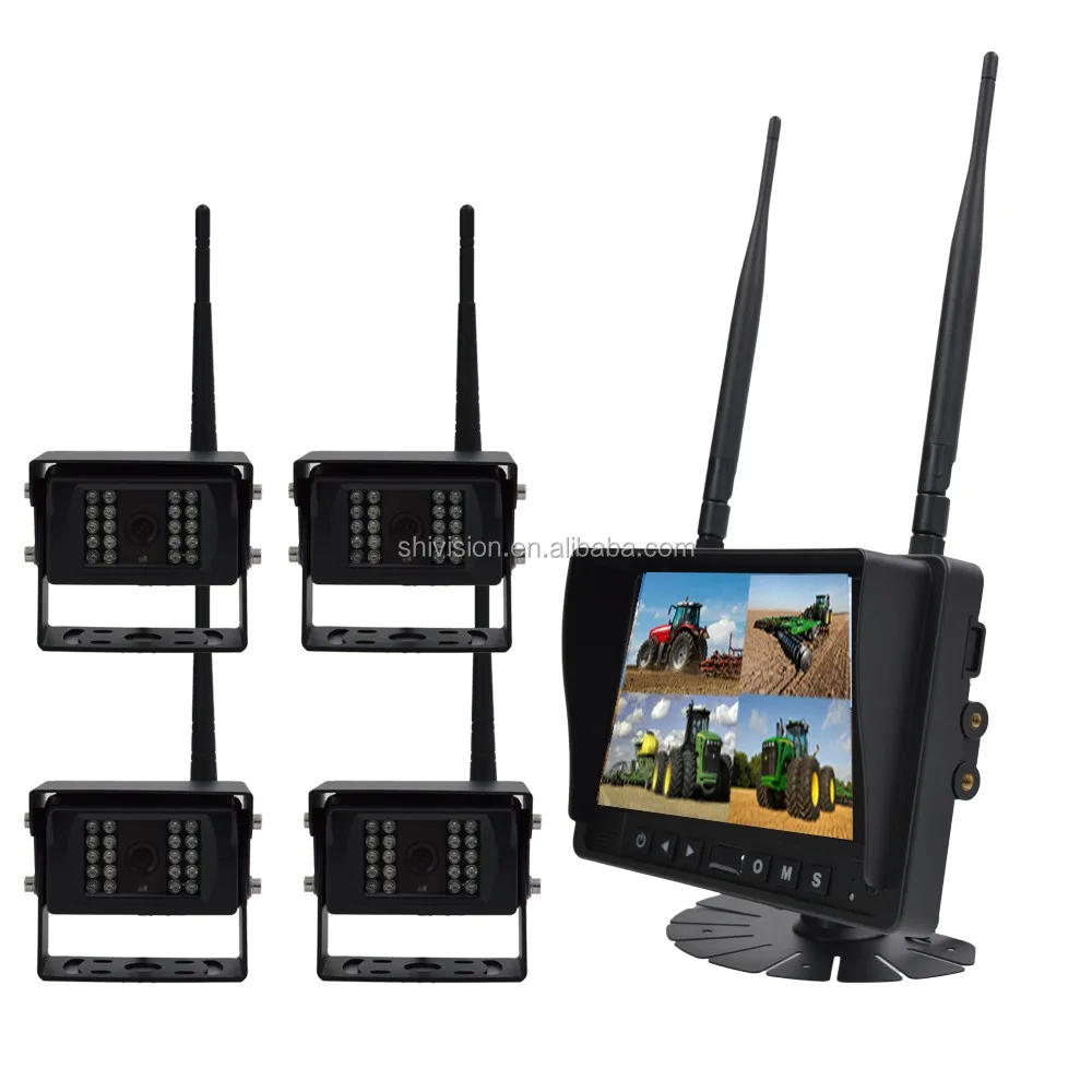 
 7 дюймов TFT LCD монитор для подголовника автомобиля & автомобиля система камер заднего вида, принт грузовика, автобуса, беспроводная камера и камера заднего вида со звуком  