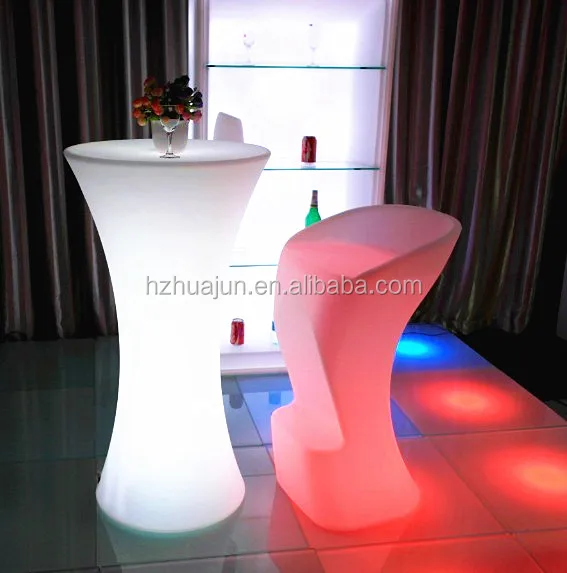 
led bar furniture led glow light up bar table 