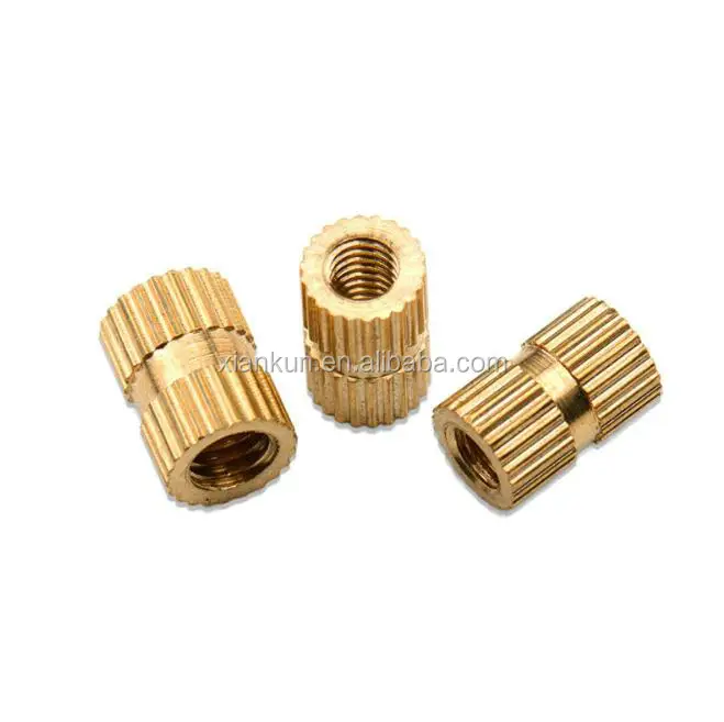 Brass Knurled Threaded Inserts Nut for Plastic