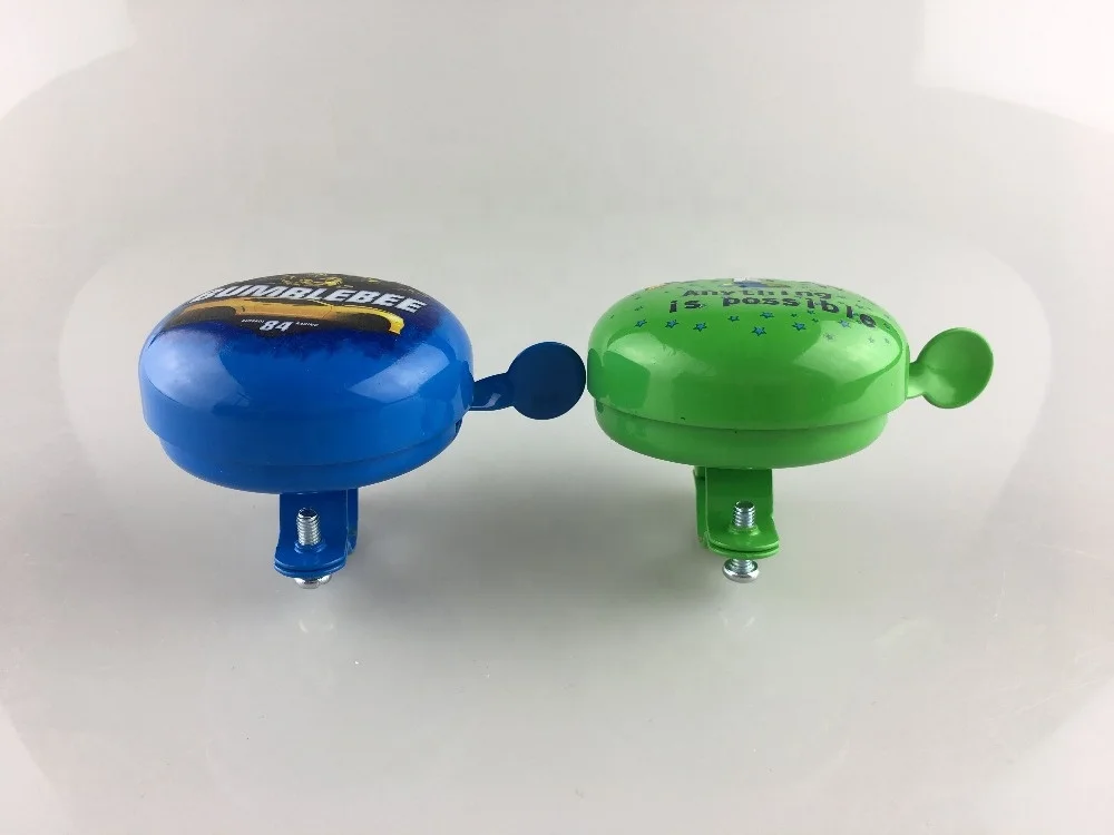 clear sound bike bell logo custom water transfer 58MM bicycle bell children kids steel bike bell