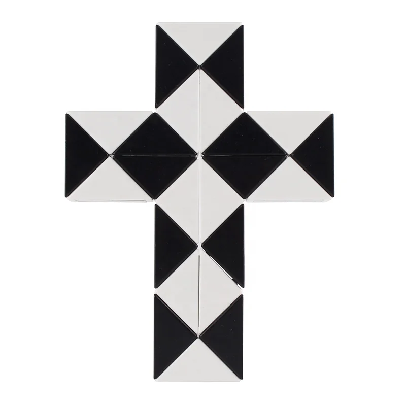 24pcs 48.5x2.8x2cm OEM folding magic snake ABS plastic puzzle toys for kids