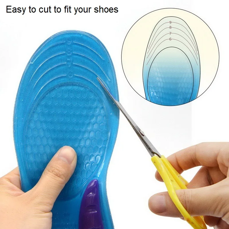 Silicone Insole for Men and Women Shoes Insert