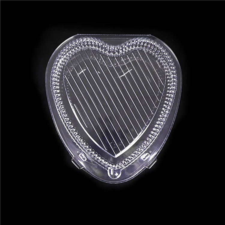  Disposable Heart Cake Blister Packaging Clear Biscuit Tray Clamshell