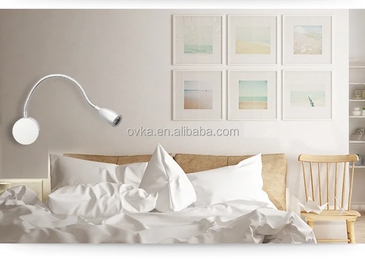 Export Quality Led Hotel Gooseneck Wall Lamp Aluminum Energy Saving Modern Led Lamp Flexible Night Stars Bedroom Lamp