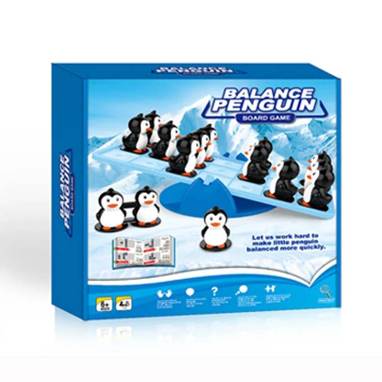 
Children play game funny toys penguin swimming pool board game 
