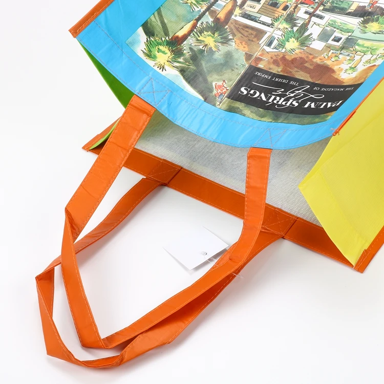 OEM Custom Logo RPET & PP Non-Woven Tote Bag Eco-Friendly & Recyclable Laminated Promotional Cheap Custom Shopping Bag for Gifts