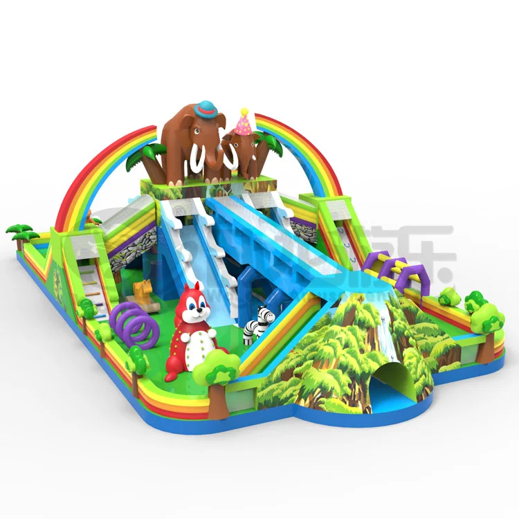Высококачественный новый дизайн, надувной батут для коммерческих развлечений, детская игровая площадка, горка для продажи