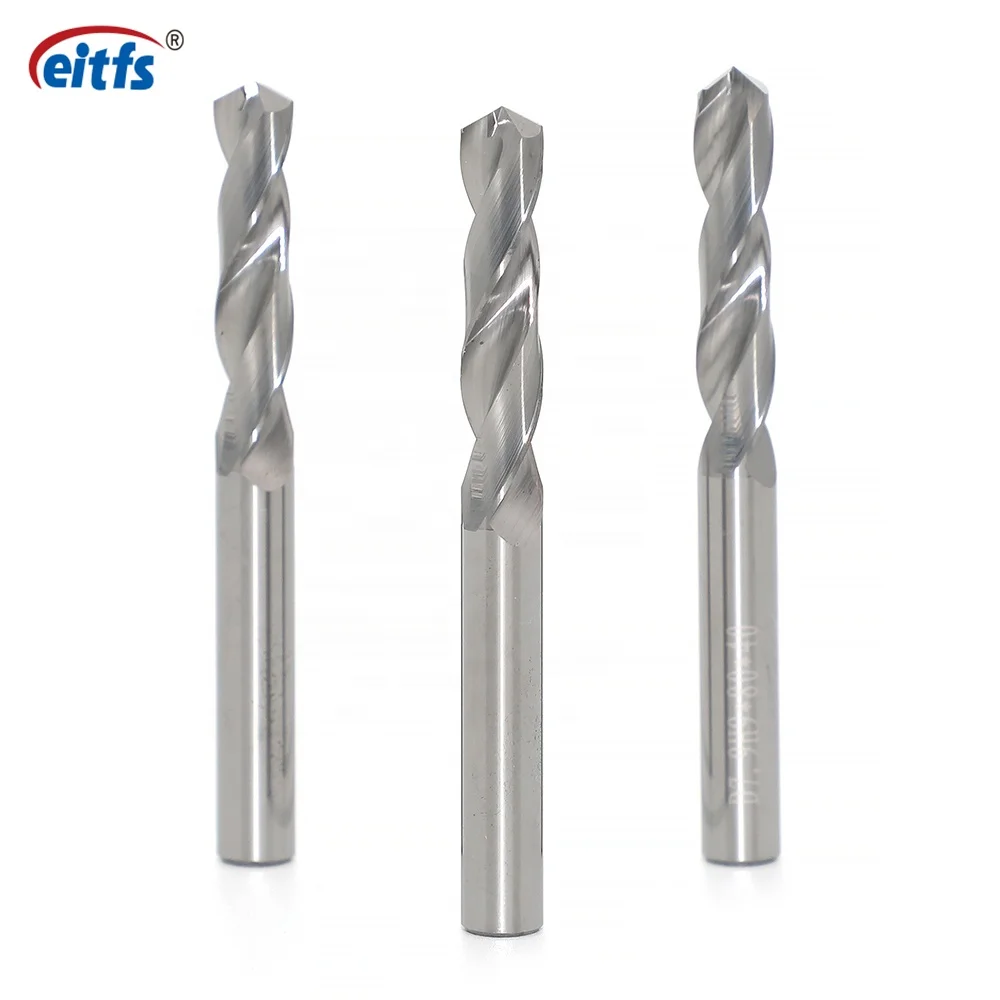 Uncoated Cutting Tools Carbide Drill Bit CNC Router Bits for Aluminum