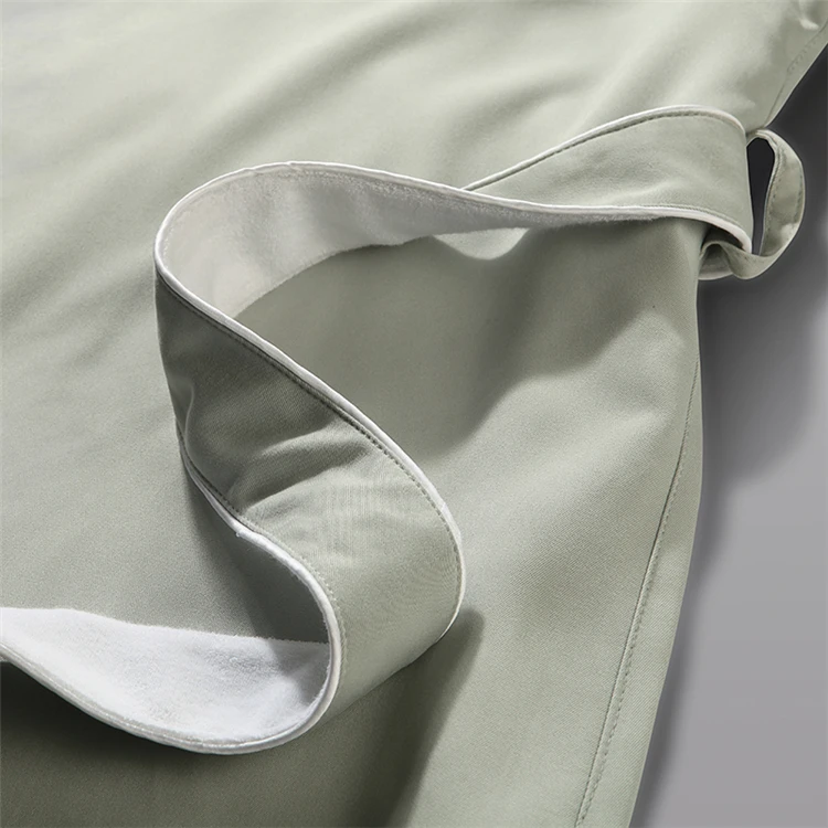 New Salon Kimono Robes Longue Kimono Bamboo Organic Luxury Night Gown Bathrobe With Belt