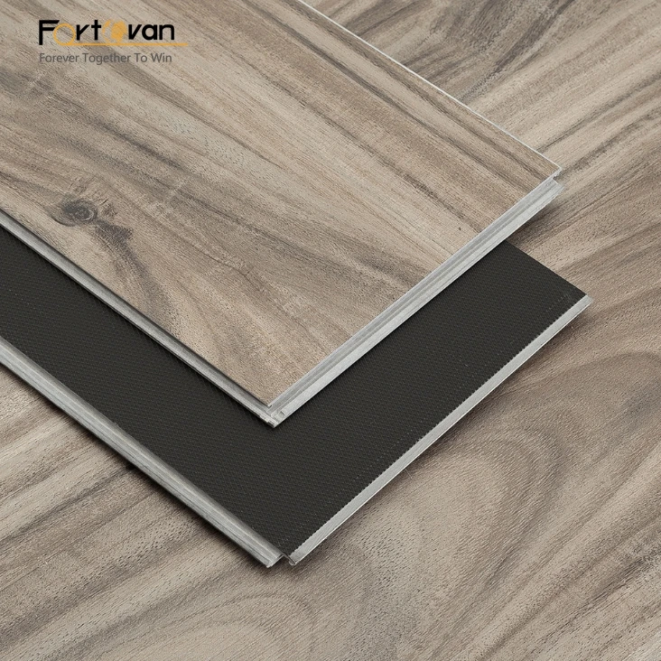 PVC SPC Anti-slip wood look garage floor tile vinyl flooring