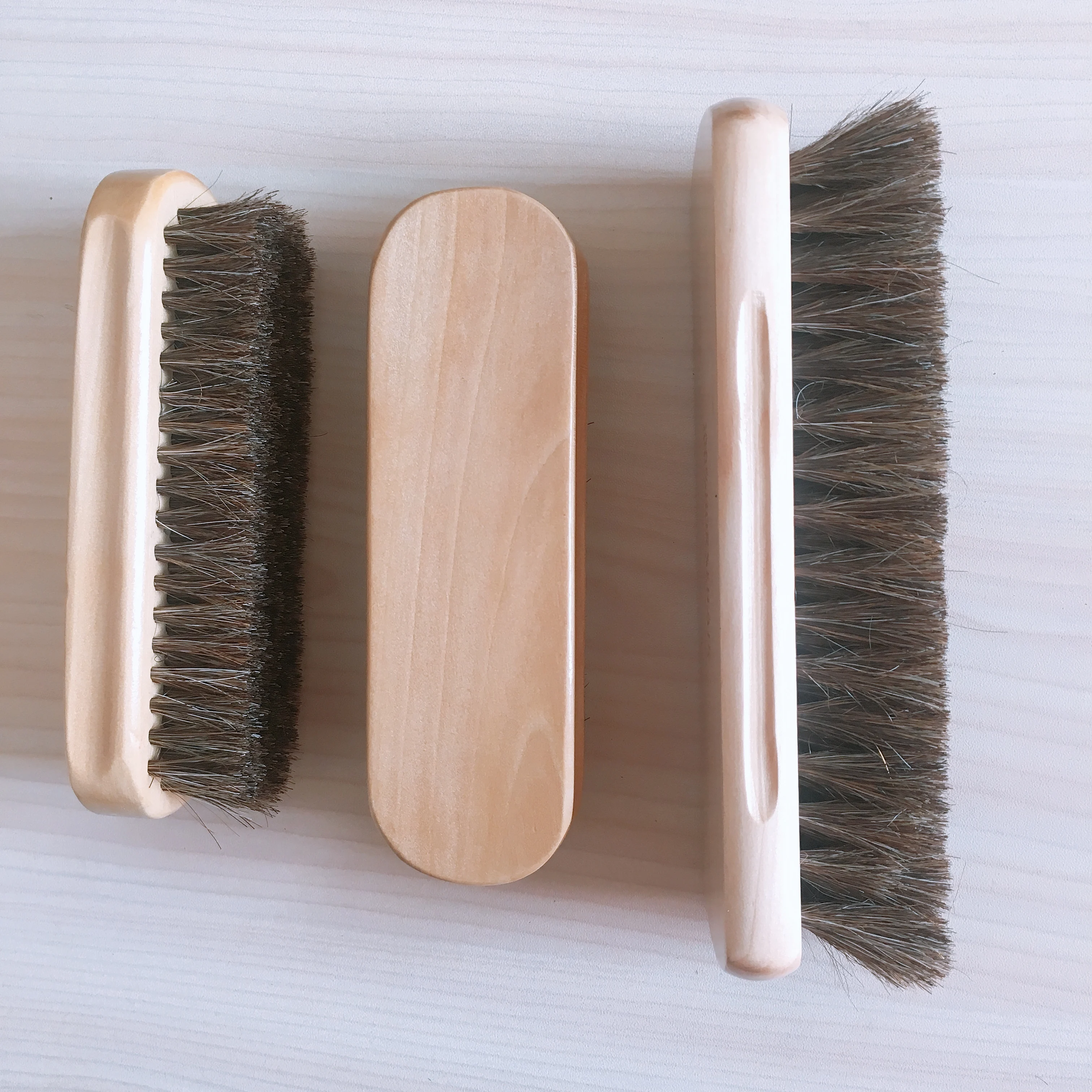 customized pp bristles/horse hair wood handle large shoe clean brush car carpet washing brushes