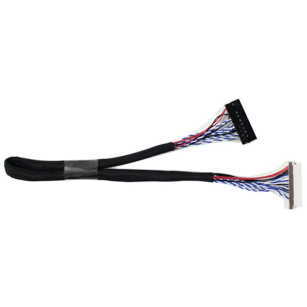 JST XHS 2.54mm pitch 5Pin 500mm length red white flat ribbon cable