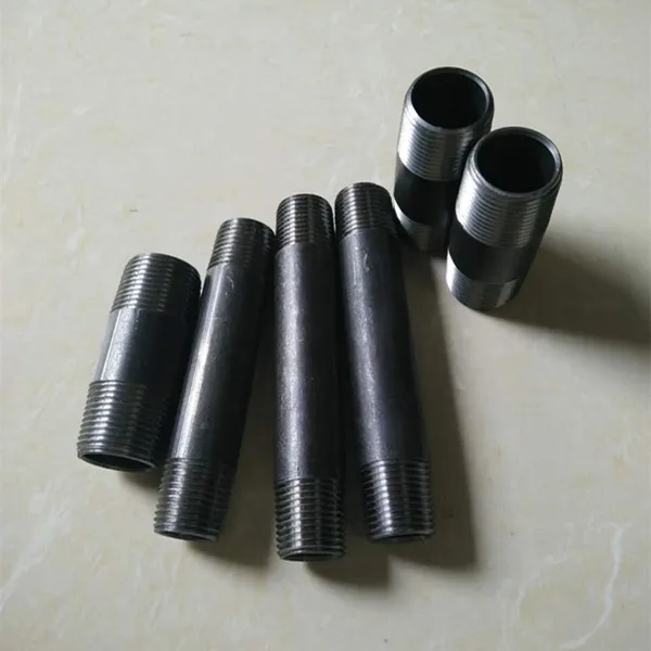 SCH40 3/4 inch and 6 inch long carbon steel gi pipe nipple