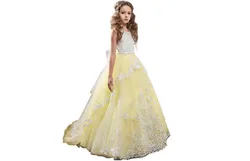 OEM factory wholesale fancy flower girl dress for wedding cute baby girls party dress 2-12 years