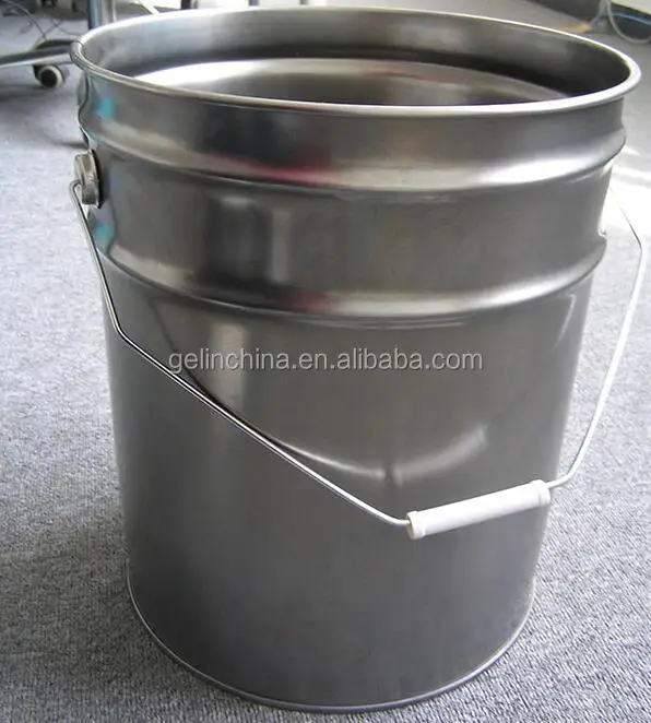 
5 gallon stainless big metal tins,black paint can,cheap good quality tinlate pail 