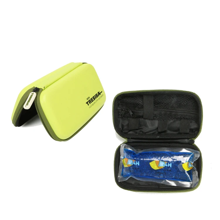 Portable outdoor travel insulin cooler bag