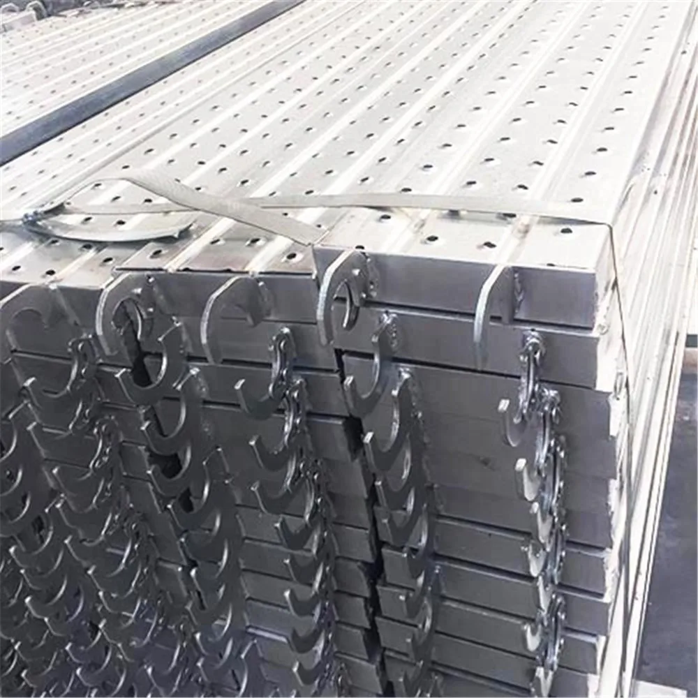 galvanized scaffolding steel plank perforated work board with hook