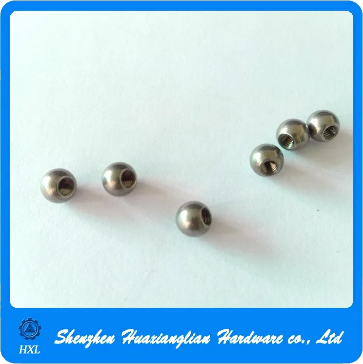 Stainless Steel 303/316 custom precision polishing special solid  round ball Nut