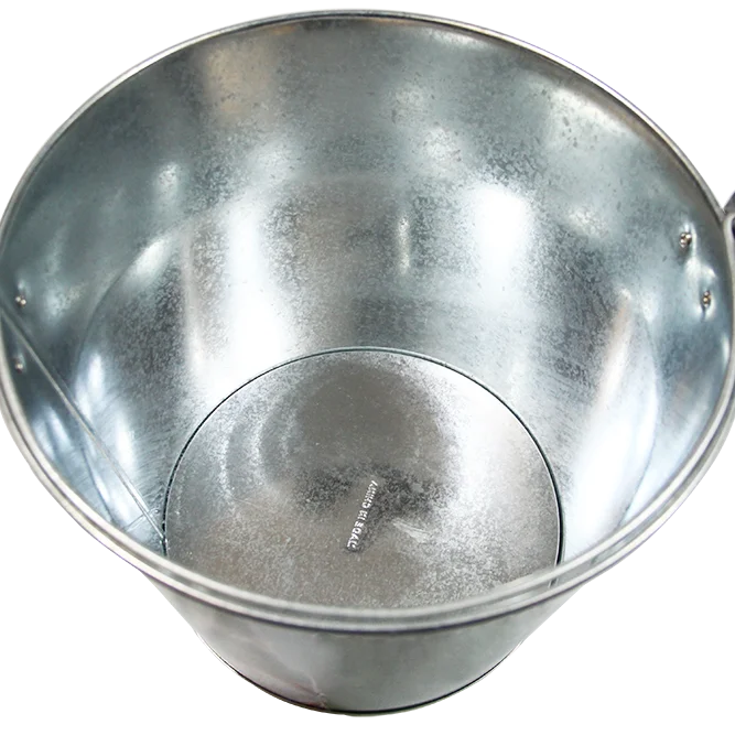 High Quality Outdoor Camping Hiking Garden Portable Hot Dipped Galvanized Metal Zinc Water Ice Bear Bucket