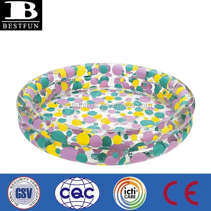 China factory durable PVC 2 layers inflatable duck pond pool small wading pools plastic baby ball pit pool