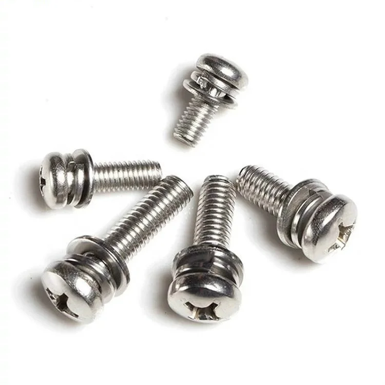 self drilling Stainless steel pan head hexagon head washer screw combination screw