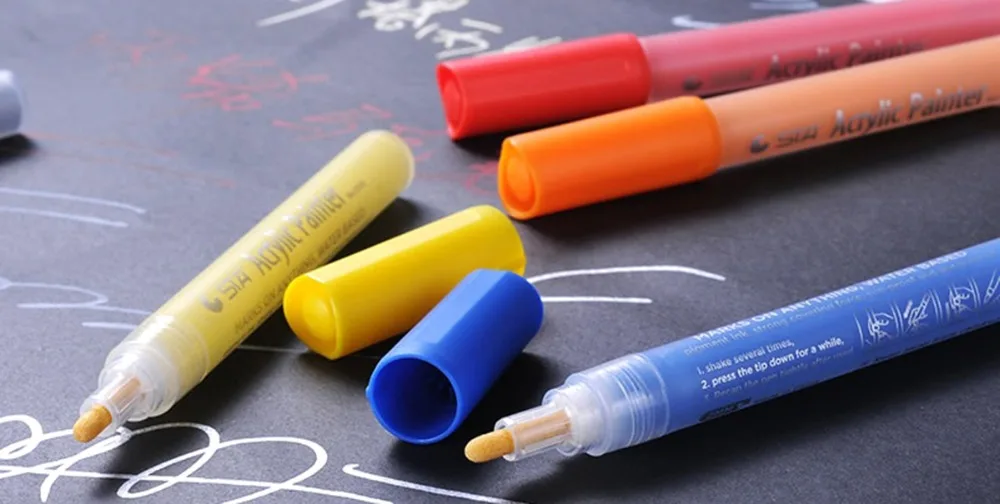 New design 28 colors acrylic paint markers pen for painting