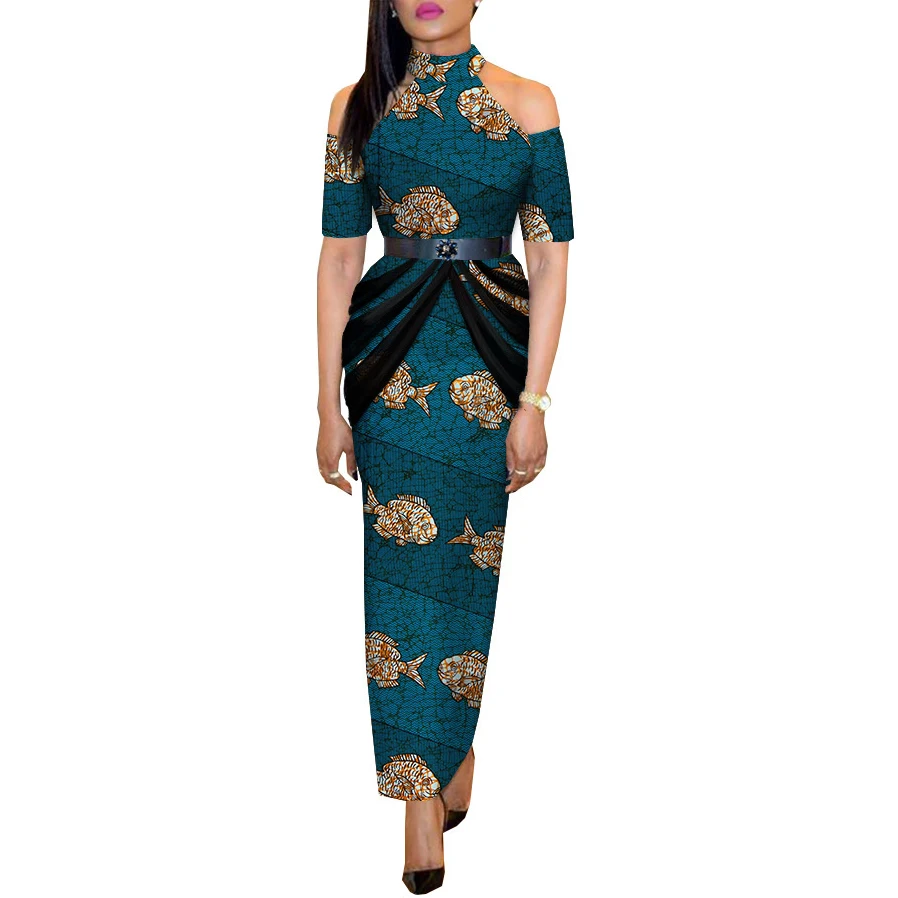 African batik print dress cotton dress wholesale