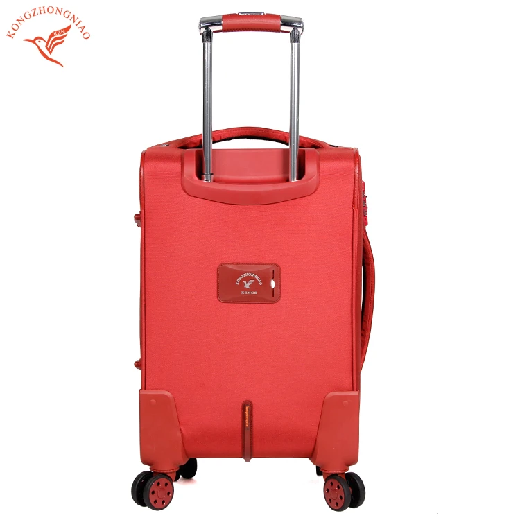 High Quality Men Women Nylon Fabric 4 Spinner Wheels Luggage Suitcase Promotional Travel Trolley Luggage Bag