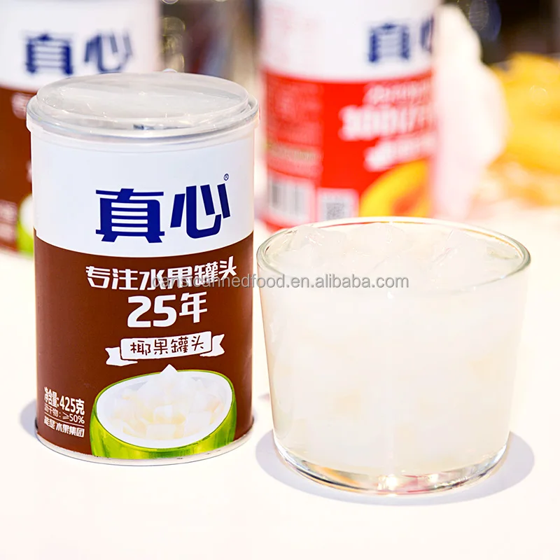  Китайский известный бренд Zhenxin консервированные фрукты Nata De Coco в сиропе 425