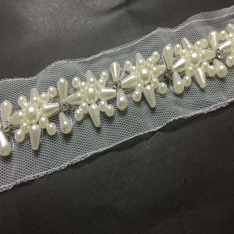 
rhinestone pearl chains for decoration 