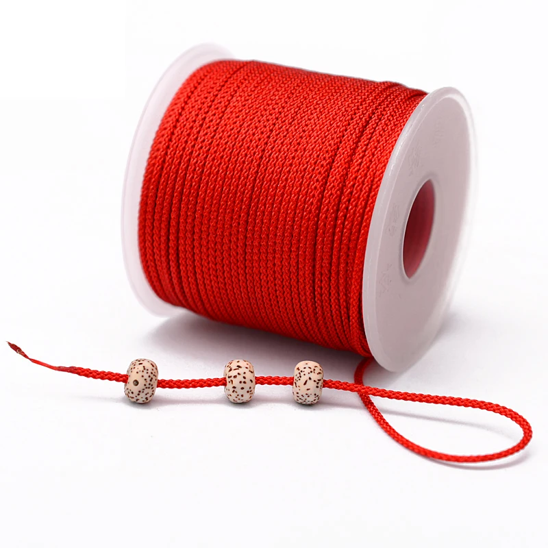 LONGJIE  environmental protection dyeing 100% nylon 1.5MM manbo cord for jewelry making