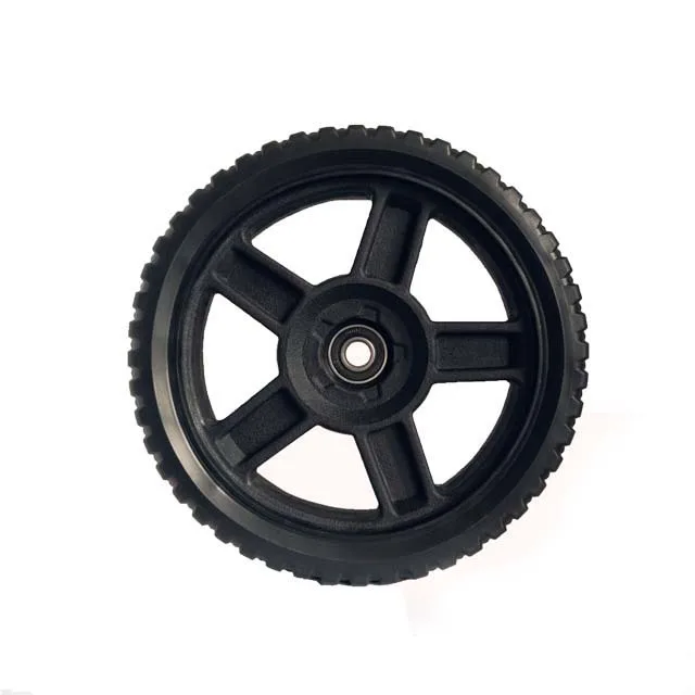 12 inch garden cart wheel/300mm garbage bin wheel/big wheel plastic wheelbarrow