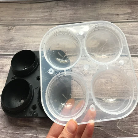 Оптовая продажа Большой пищевого класса BPA бесплатно пищевой многоразовые 2,5 дюймов Круглая силиконовая льда ювелирных изделий лоток Сфера чайник Форма для льда мяч