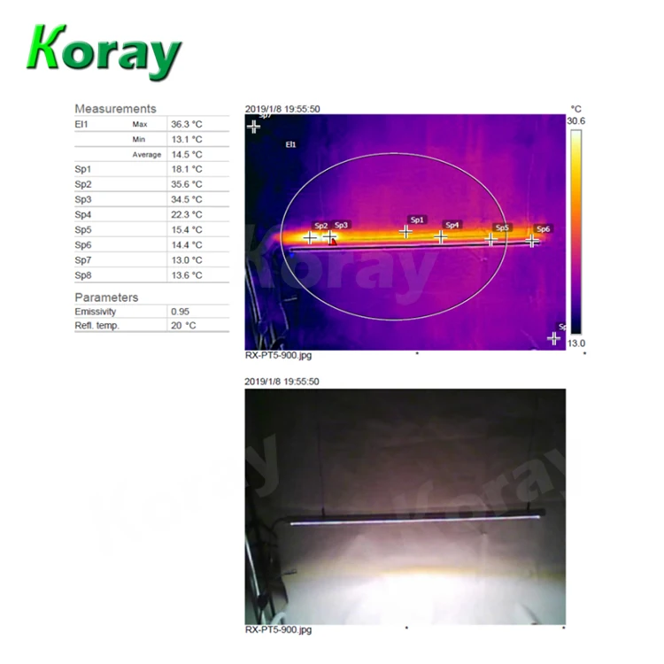 48 Inch 20 Watt 4000 Lumens Waterproof Linear LED Plants Grow Lights Bar Strip for Thailand Growing Orchids Lettuces Microgreens