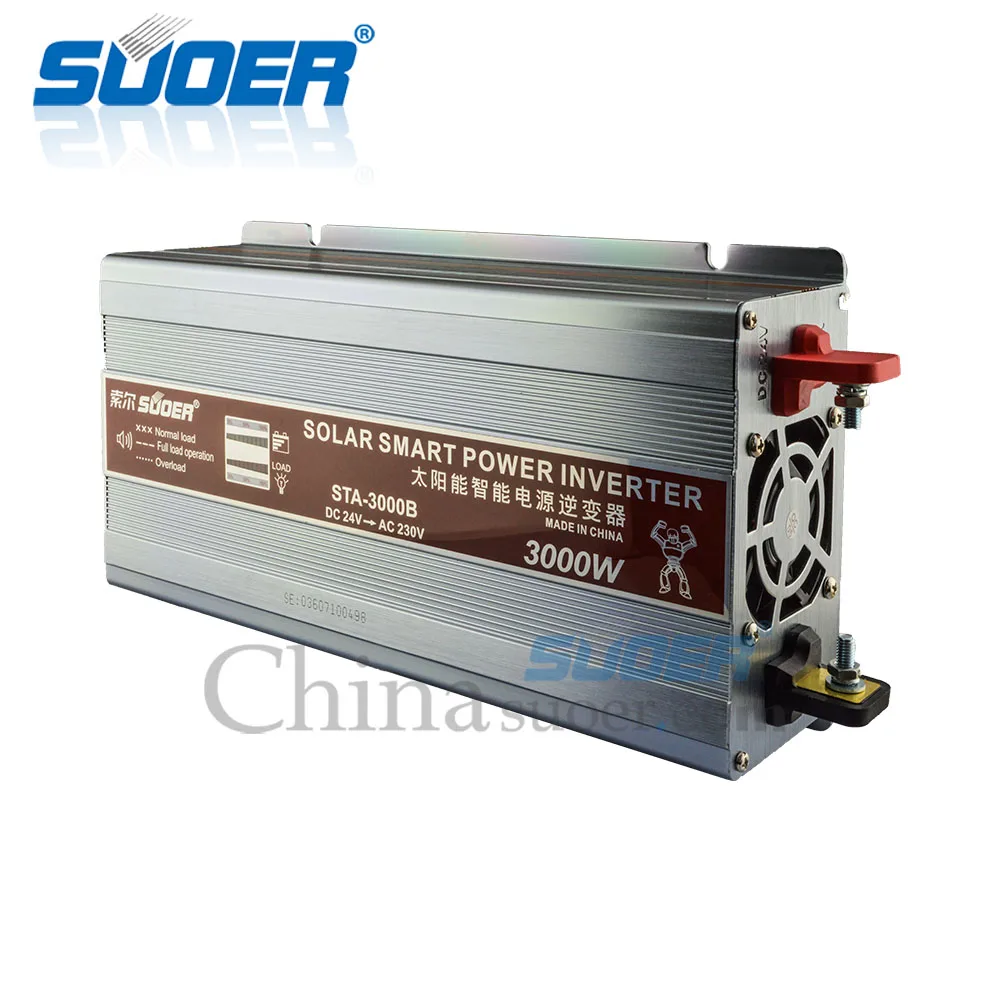Suoer 24V 220V 3000W Off Grid Intelligent factory Inverter 3 кВт инвертор модифицированный синусоидальный