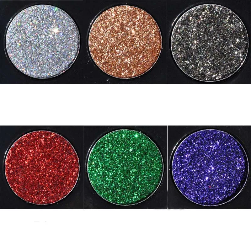 
New Fashion Cosmetics Makeup Glitter 6 colors Eyeshadow Palette Private Label 