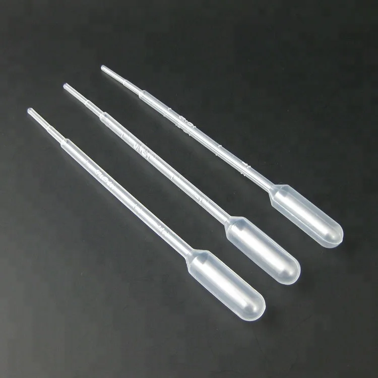 Disposable Plastic Pasteur Pipette 0.5ml, 1ml, 2ml, 3ml, 5ml