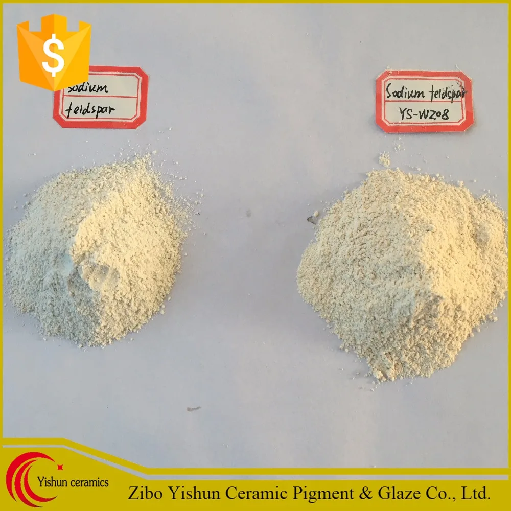 Na feldspar and sodium feldspar for ceramic glaze industry