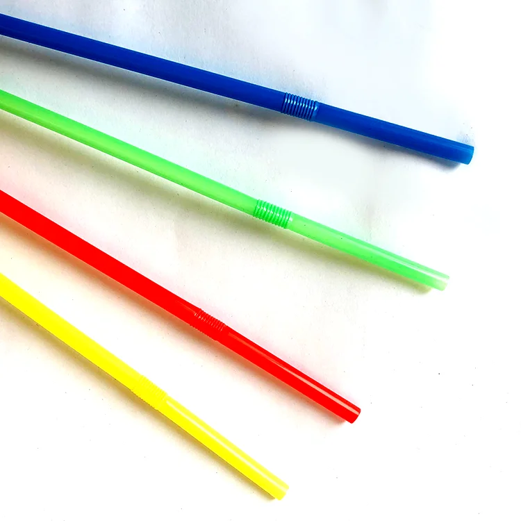 colored flexible beverage drinking straw plastic draw dividers cocktail stick crazy flexible straws