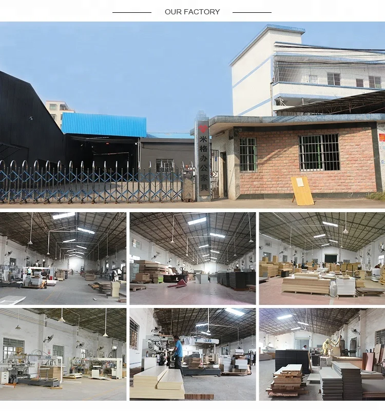 Customize Office Partition Extrusions Aluminum Profiles Office Furniture Cubicle Workstation Desk 8 Person Workstations