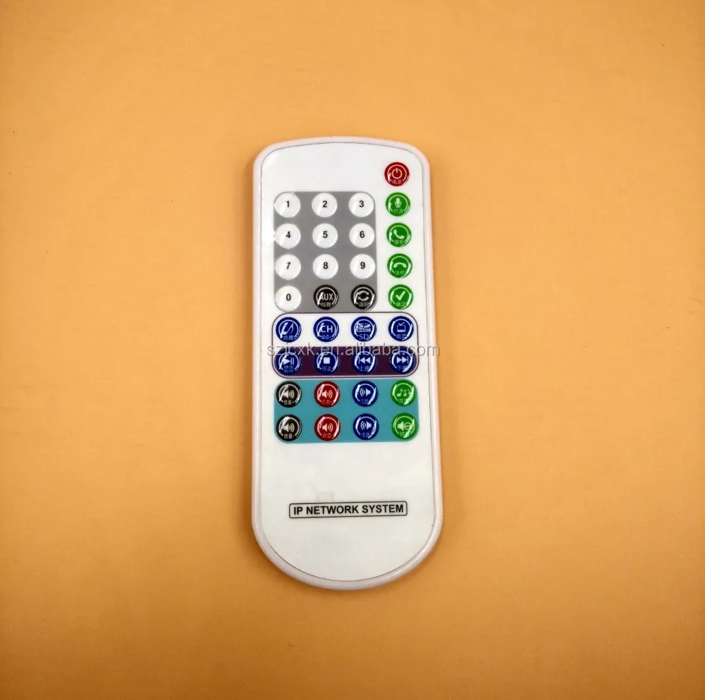
Custom Ultra-thin IP68 TV LCD AV DVD Waterproof Universal Remote Controller 