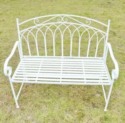 patio metal wrought iron table set garden Outdoor Bench